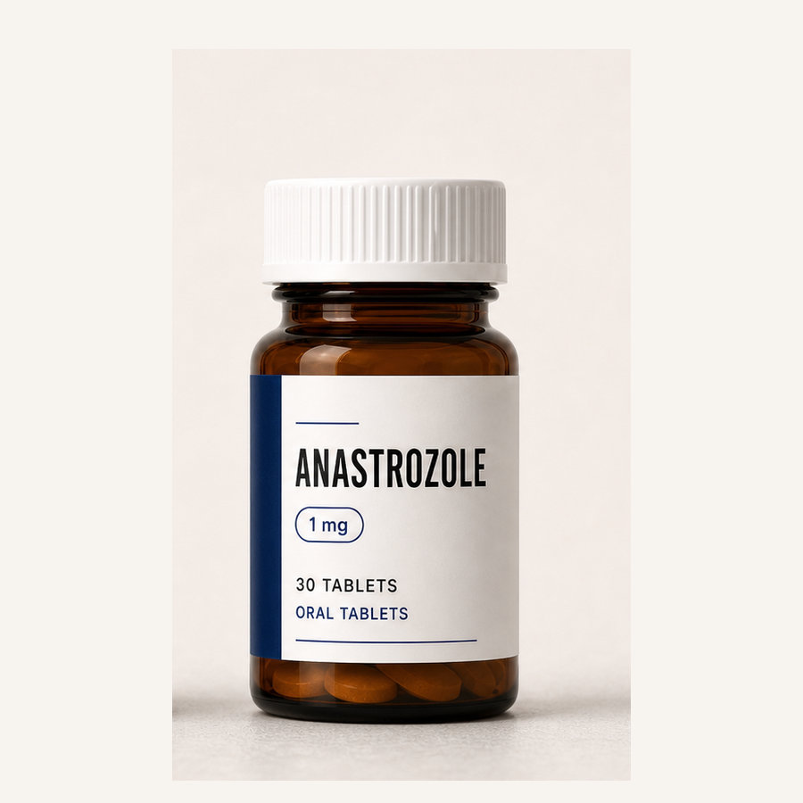 Anastrozole medication bottle